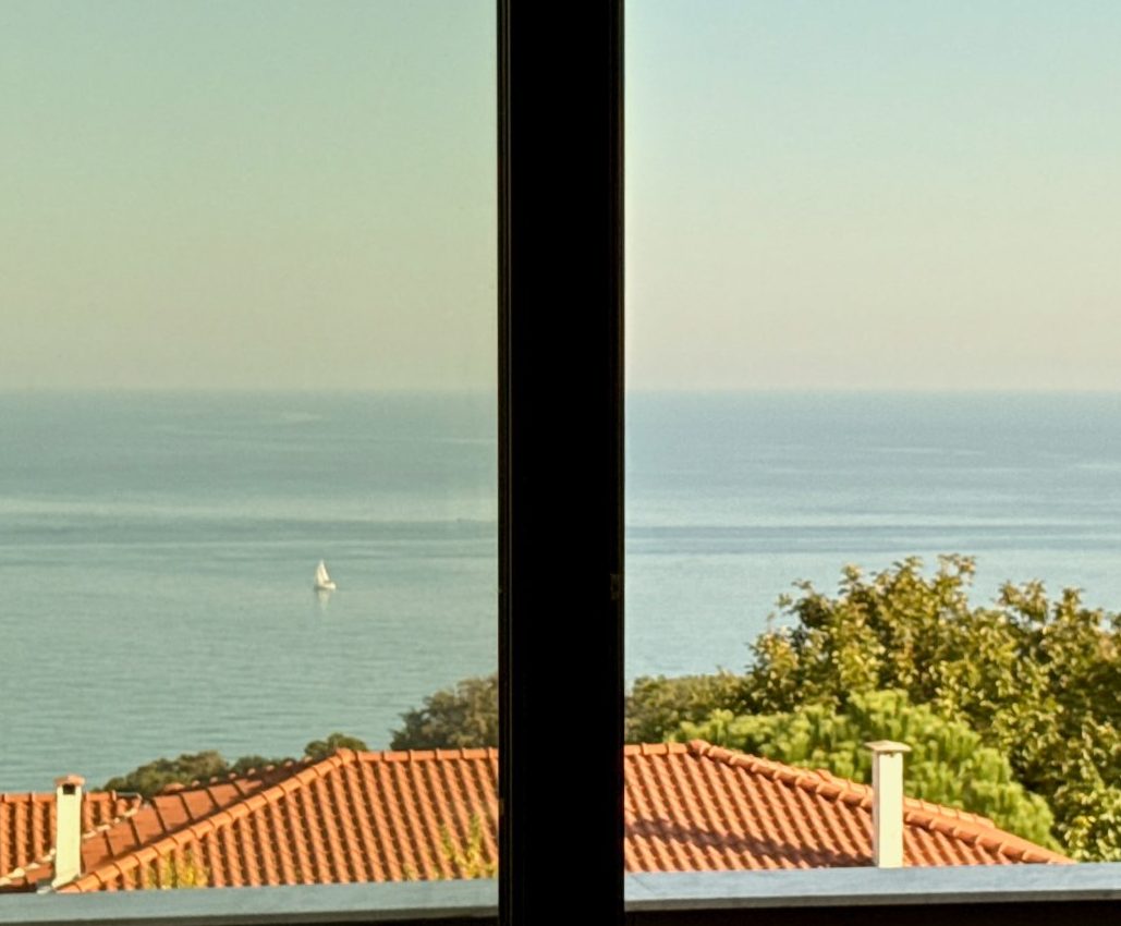 The Black Sea seen through the living-room glazing