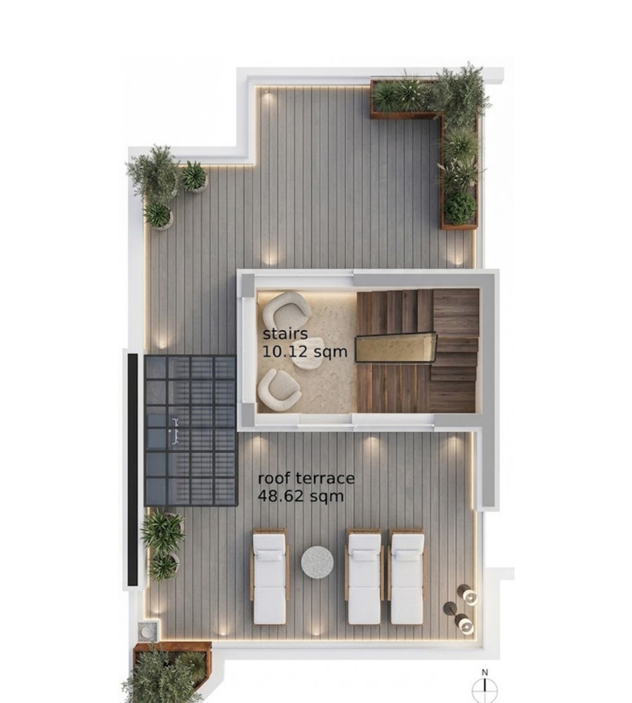 Rooftop floor plan